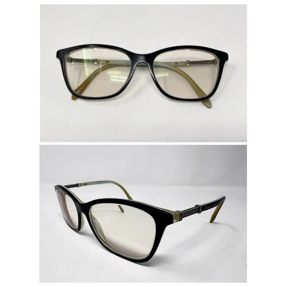 Tiffany & Co TF2116-B 8193 Eyeglass Frames Only 53-16-140 Black Turquoise Italy